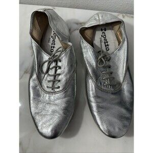 Iepetto Paris Silver Women's Shoes Flat Size 6.5 Preowned Soft